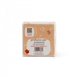 Profumo per Ambiente Arancio e Cannella con Diffusore in legno