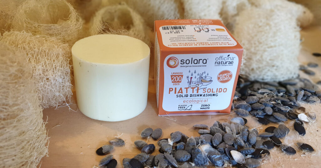 Spugna di Luffa supporto per piatti solido